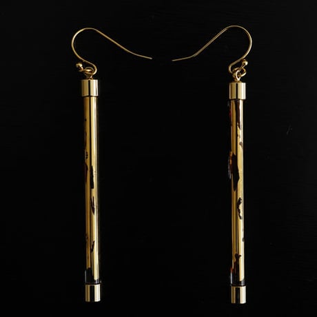 BELLEZA Glass Jewelry　ロングゴールドピアス