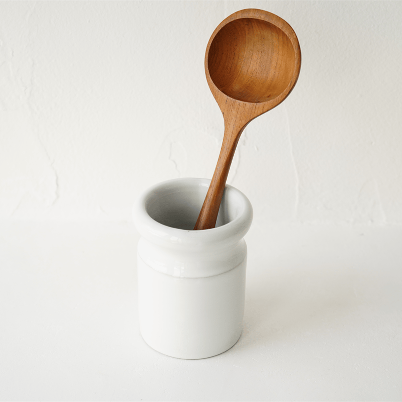 62 角掛政志 白釉 ツール立て（カトラリースタンド）大 ※個体差あり