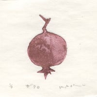 古屋郁　銅版画　4「ザクロ」　ed.2/7