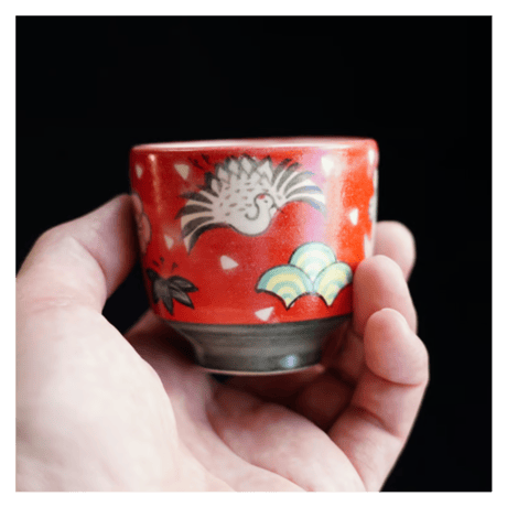 粋な古美術◼️蔵からかなり雰囲気の良いダブルネームのお猪口、ぐい呑が出て来ました。 粋な古美術◼️蔵からかなり雰囲気の良いダブルネームのお猪口