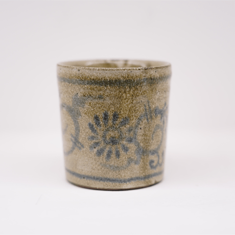 梅本尋司　U-80-4　青花マグカップ　唐草