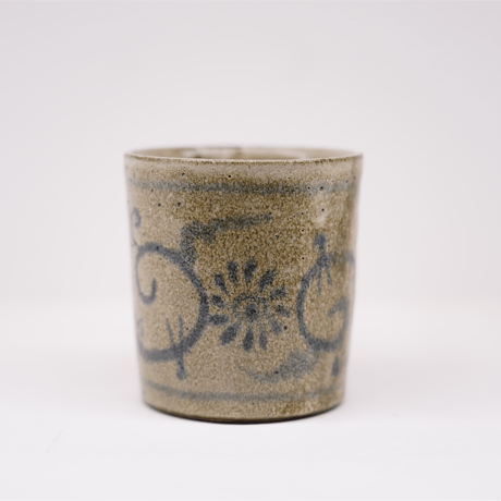 梅本尋司　U-80-5　青花マグカップ　唐草