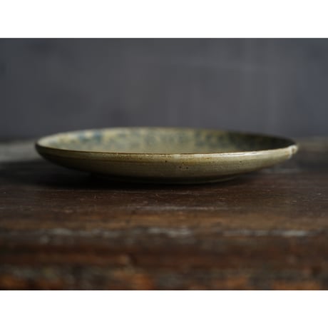 梅本尋司　U-91-4　青花鹿文7寸皿　正倉院