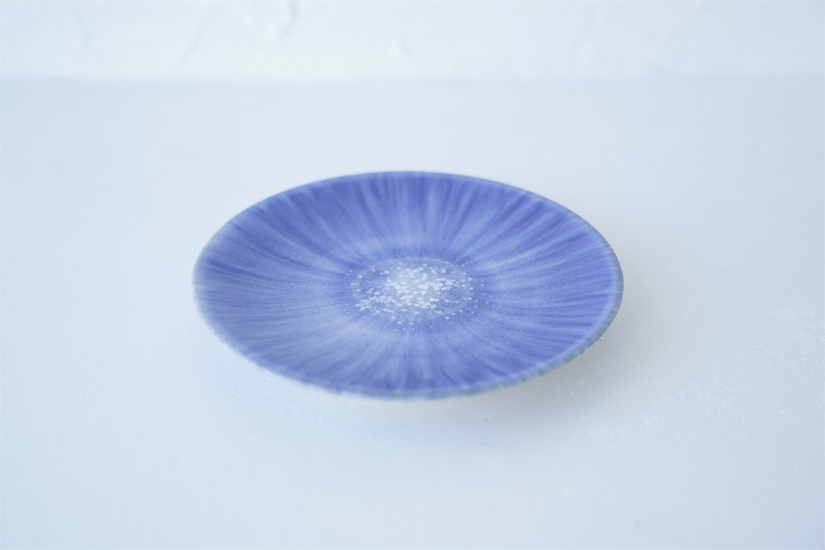 NO.7-U 岩崎龍二 Φ14.8㎝ 5寸平皿 紫匂 | JIBITA