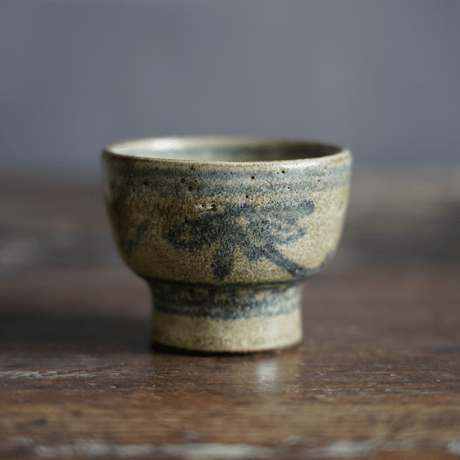 梅本尋司　U-84-2　青花杯（蜻蛉文）