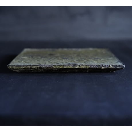 NO.193　八田亨　白掛tile　plate　正方中