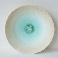 NO.22-D 岩崎龍二 Φ24㎝ 8寸リム皿 紫匂 | JIBITA