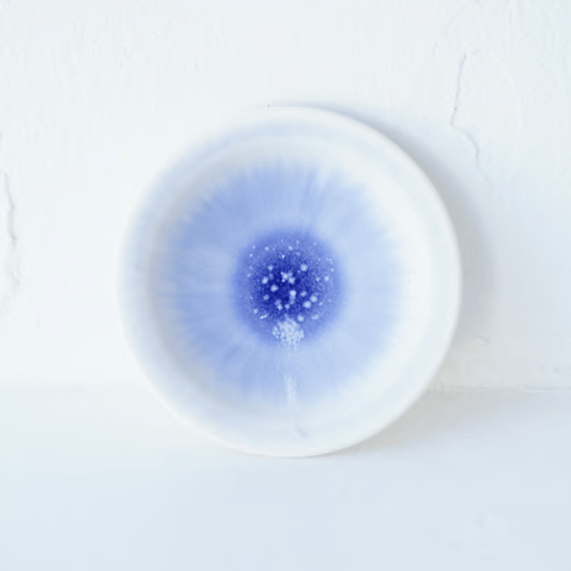 p*中様 レア 岩崎龍二 アイスグリーン＋紫匂 22cm 鉢 中鉢 リム鉢 お皿 p*中様 レア 岩崎龍二 アイスグリーン＋紫匂 22cm 鉢 中鉢 リム鉢