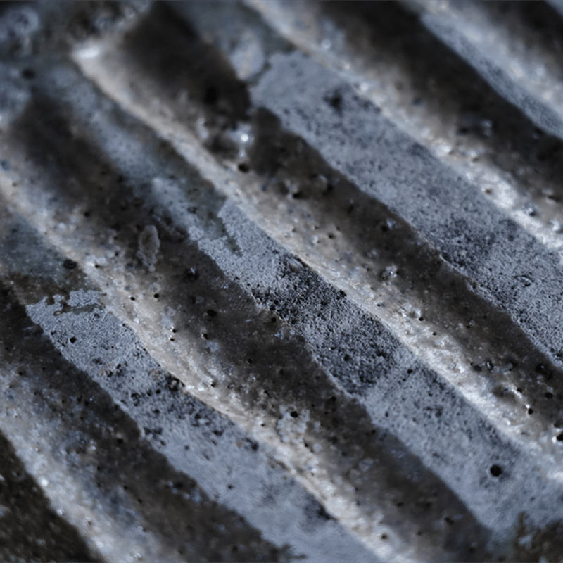 NO.204 八田亨 白掛tile plate 正方中 | JIBITA