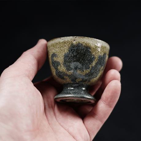 梅本尋司　U-85-1　青花高杯　中国
