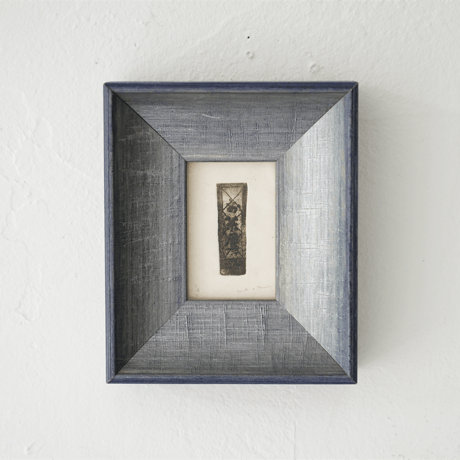 古屋郁　銅版画　43「お茶屋の看板」　ed.2/7