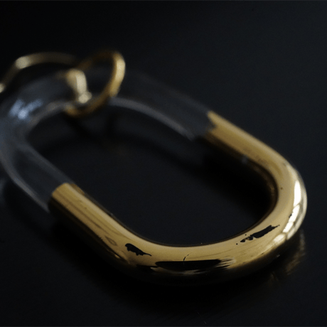 BELLEZA Glass Jewelry　ゴールドチェーンピアス