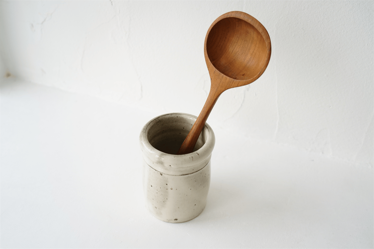 61 角掛政志 長石釉 ツール立て（カトラリースタンド）大 | JIBITA