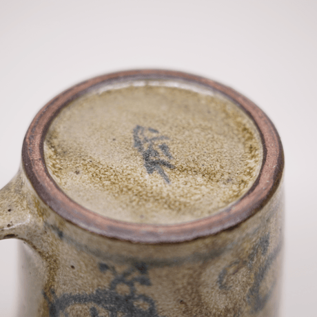 梅本尋司　U-80-5　青花マグカップ　唐草