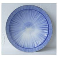 NO.22-D 岩崎龍二 Φ24㎝ 8寸リム皿 紫匂 | JIBITA