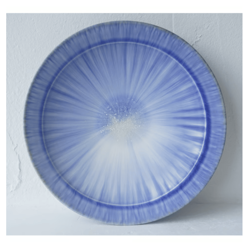 NO.22-D 岩崎龍二 Φ24㎝ 8寸リム皿 紫匂 | JIBITA