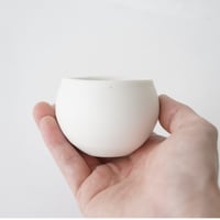 25.　馬場勝文　  白磁マット丸カップ　小