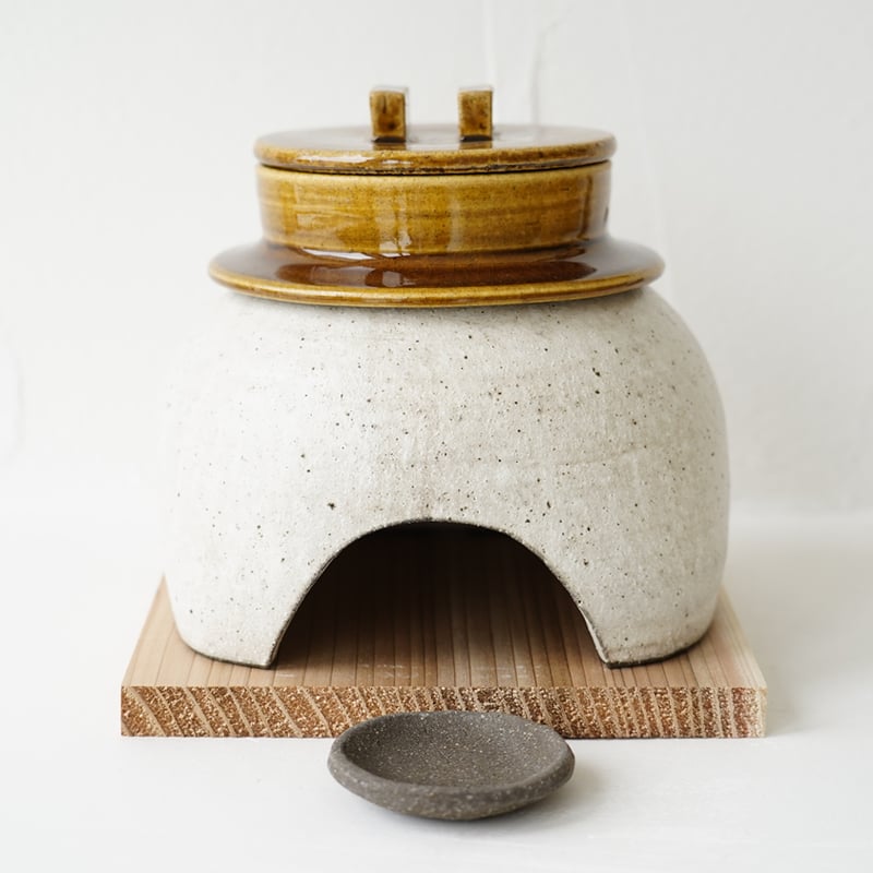 ゆかずは NO.16 大杉康伸 かまどはん（1合炊き） 飴×白 石ハゼ有り | JIBITA