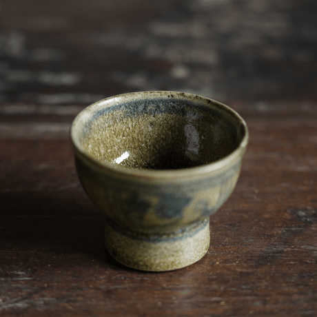 梅本尋司　U-84-3　青花杯　安南・バッチャン
