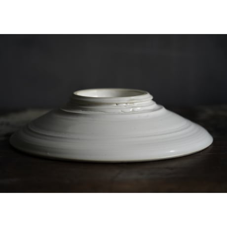 濱中史朗　皿　ホワイトレース　88