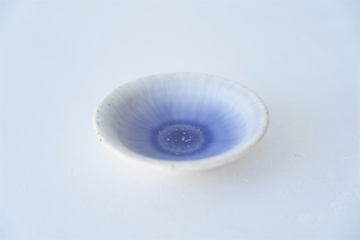 NO.6-H 岩崎龍二 Φ10㎝ 豆皿 紫匂 | JIBITA