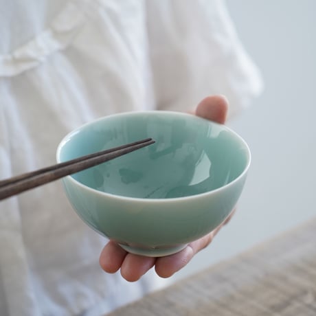 青木昌勝　青磁飯碗　小