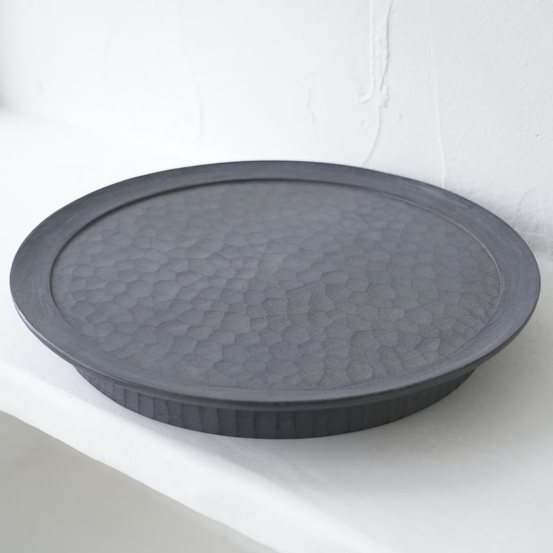 No.30 吉田欣司 台茶盤 size：大 【桜／漆】 | JIBITA