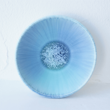 新品　岩崎龍二　7寸　平皿　煌赫＋ブルーグレー 2枚 NO.7-U 岩崎龍二 Φ14.8㎝ 5寸平皿 紫匂 | JIBITA