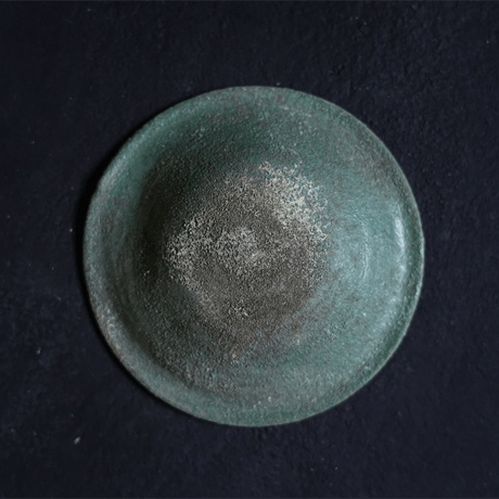 NO.186　　野口悦士　緑青丸小皿