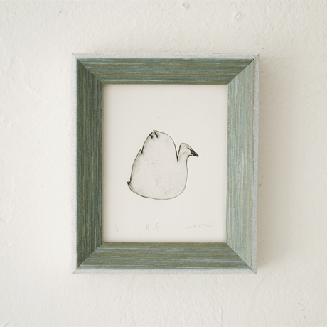 古屋郁　銅版画　14「白鳥」　ed.1/7