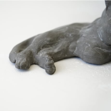 古屋郁　オブジェ　「ガソリンスタンドの猫」 　※訳あり価格40％OFF