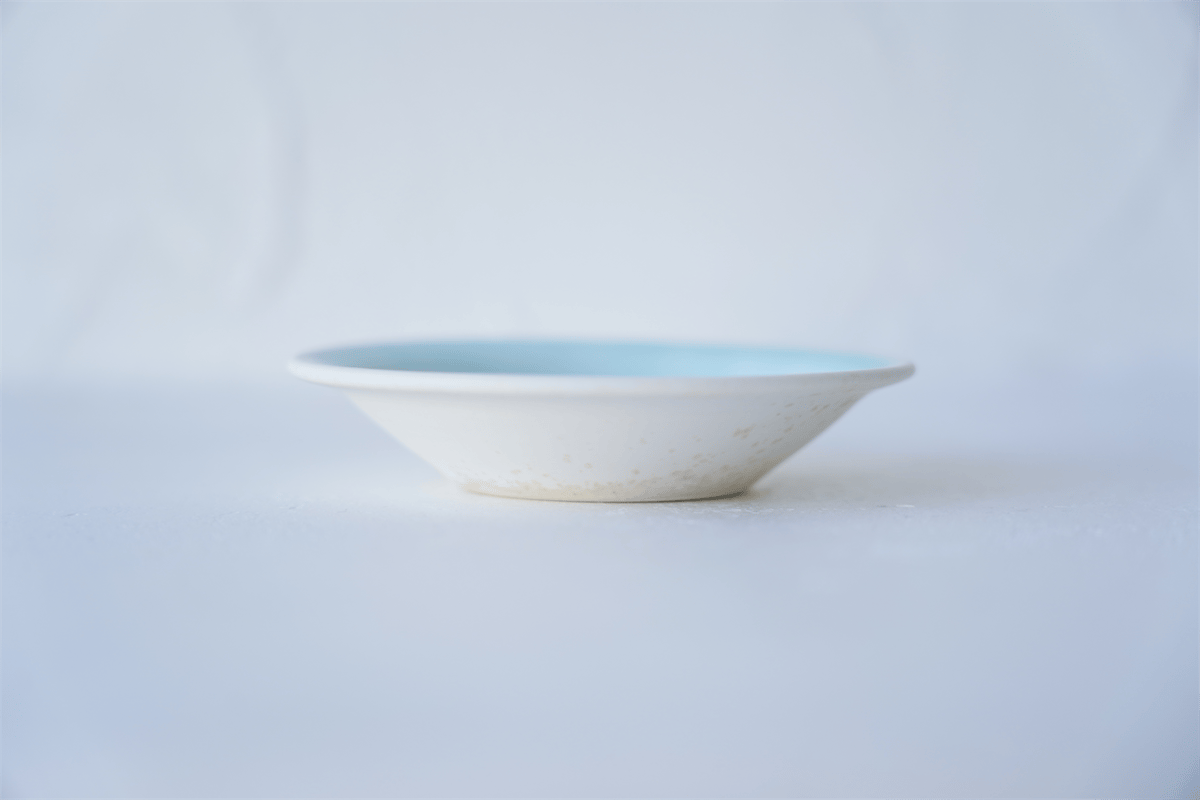 NO.6-M 岩崎龍二 Φ10.3㎝ 豆皿 アイスグリーン | JIBITA