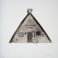 古屋郁　銅版画　42「Komorebi　SCONE」　ed.4/7
