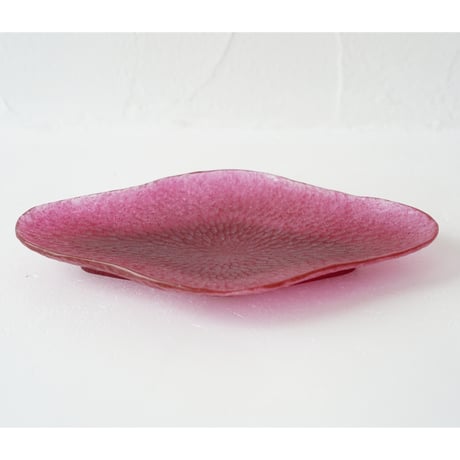 ミウラユリナ　N　槌目花皿　L　red