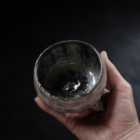 梅本尋司　U-45　三足縄文熊碗　（香炉にも）