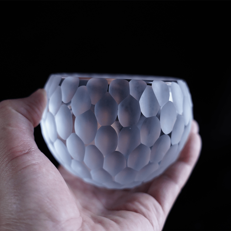 貴島雄太朗　ガラス　器　皿　ガラス細工　アート　高小皿　小　2個セット 貴島雄太朗 ガラス 器 皿 ガラス細工 アート 高小皿 小2個セット