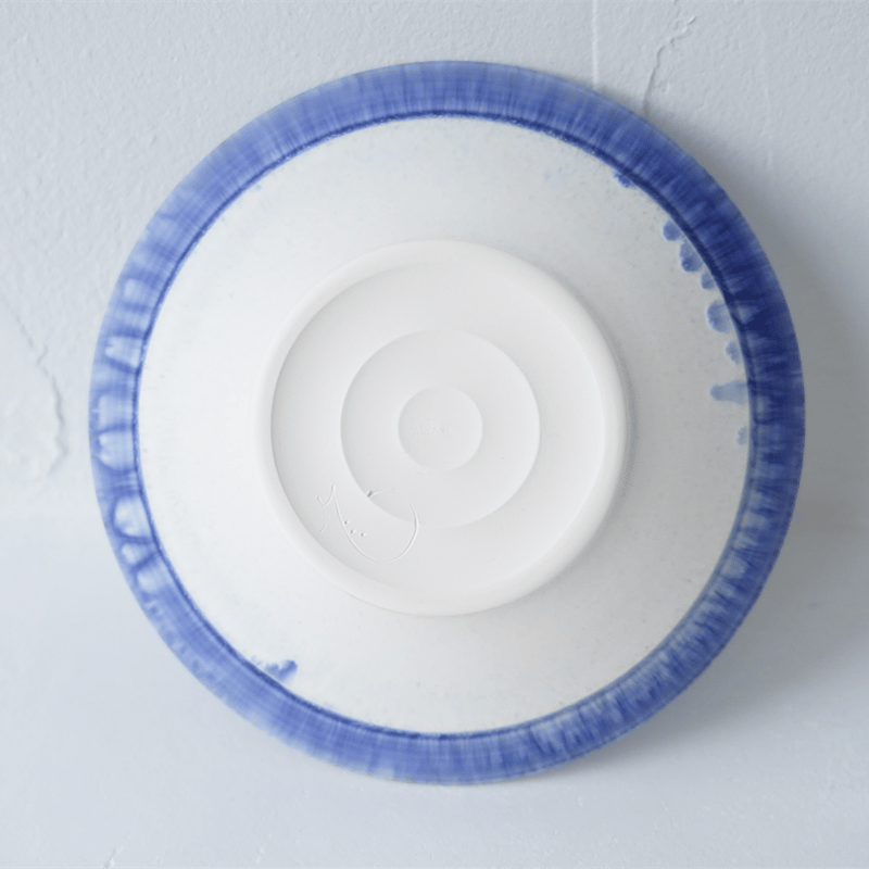 NO.22-E 岩崎龍二 Φ24.8㎝ 8寸リム皿 紫匂 | JIBITA