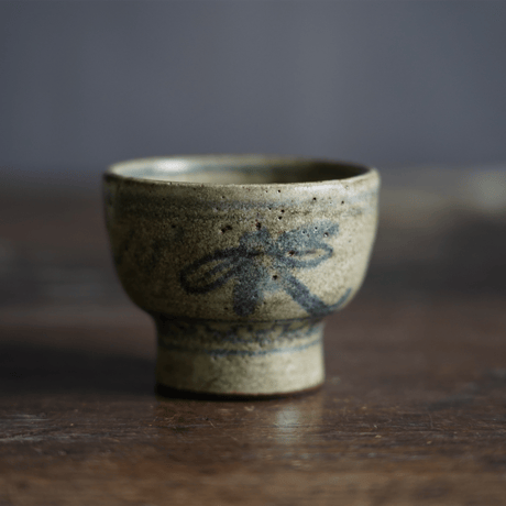 梅本尋司　U-84-2　青花杯（蜻蛉文）