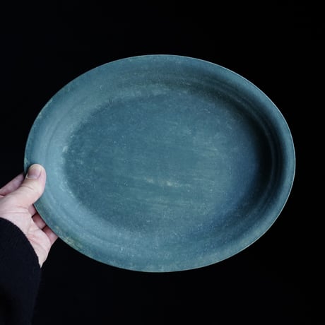 隣窯　　リムオーバル深皿　size：L　ｗ28.5㎝