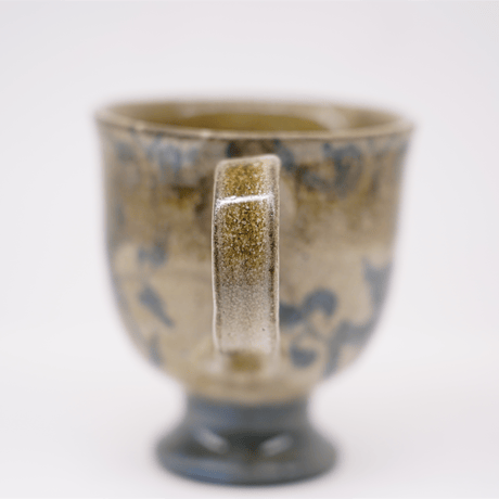 梅本尋司　U-81-3　青花脚付マグカップ　古代イスラーム