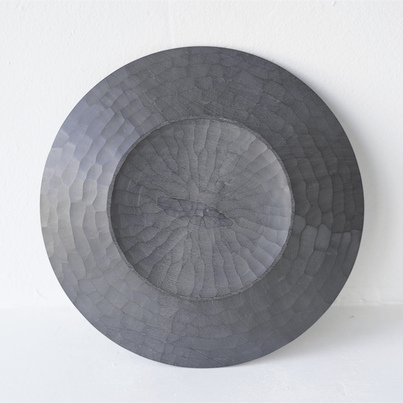 No.39 吉田欣司 厚皿 A 【桜／漆】 | JIBITA