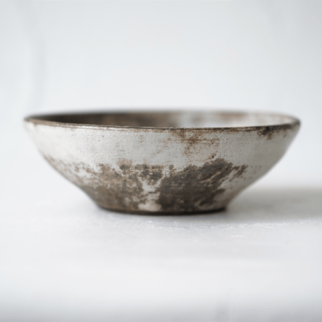 NO.10-2　芳賀稔　剥白4寸鉢　Φ12㎝