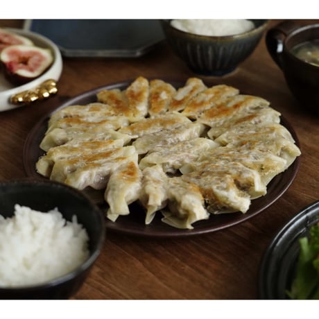 伴　裕子　102　8寸皿　鉄釉　朱