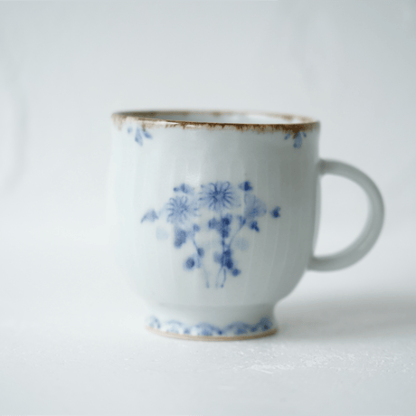 村山朋子　M-30　しのぎく丸マグカップ