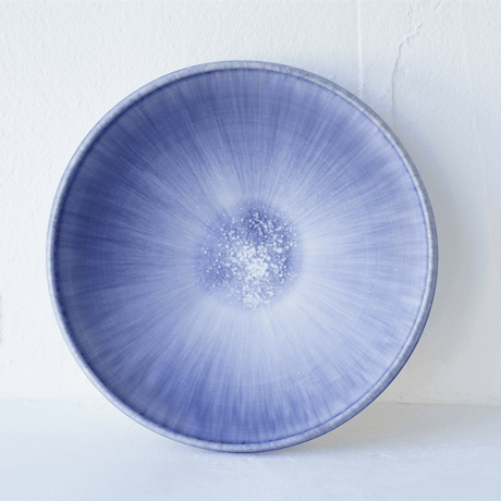 NO.19-T 岩崎龍二 Φ20.7㎝ 7寸縁鉢 紫匂 | JIBITA