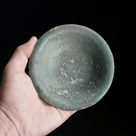 NO.186　　野口悦士　緑青丸小皿
