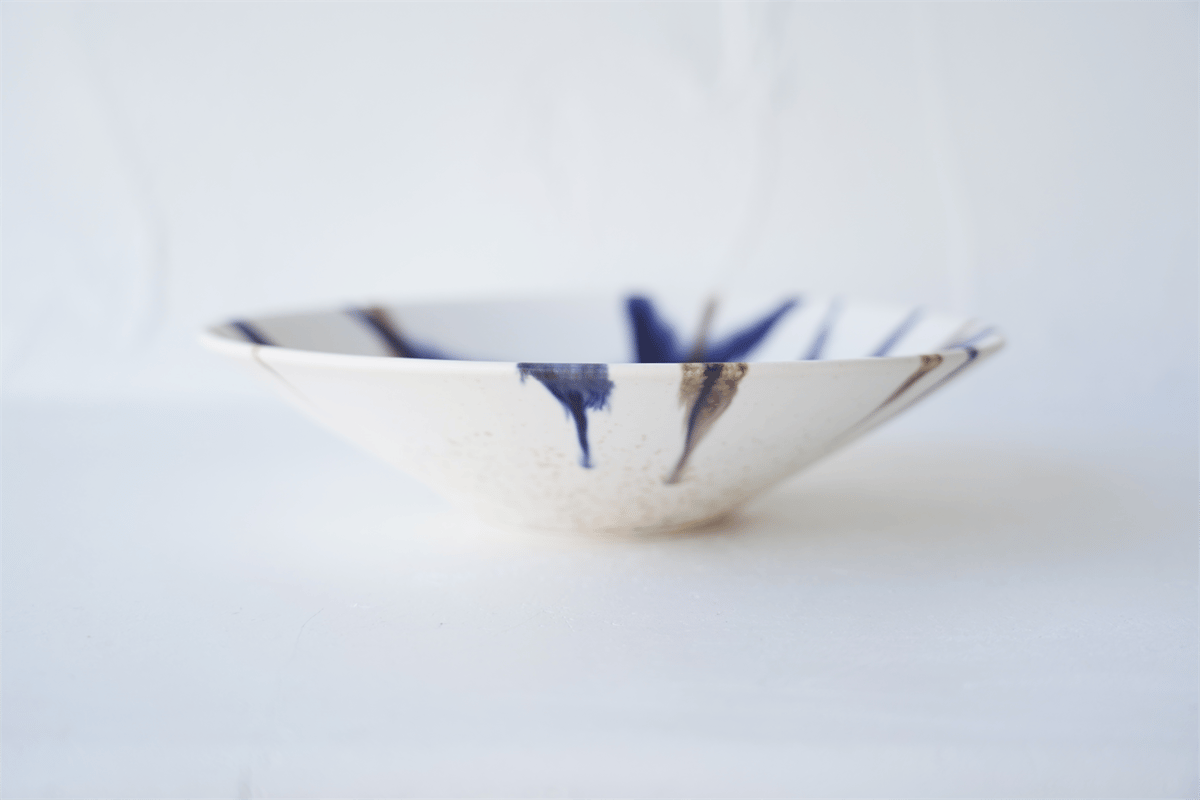 NO.18-G 岩崎龍二 Φ20.7㎝ 7寸鉢 クロス | JIBITA