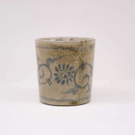 梅本尋司　U-80-1　青花マグカップ　唐草