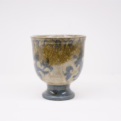 梅本尋司　U-81-3　青花脚付マグカップ　古代イスラーム