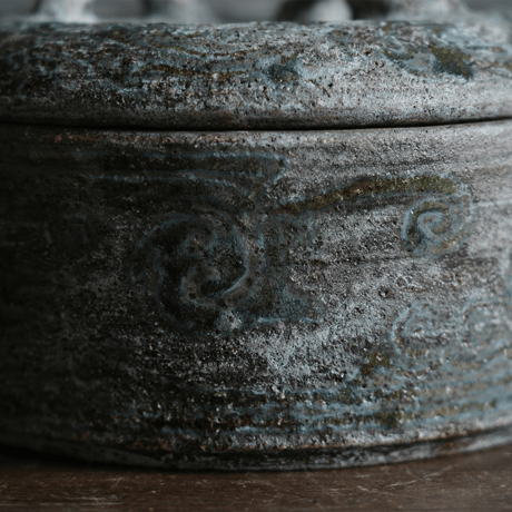 梅本尋司　U-33  菓子器　中国 雨籠